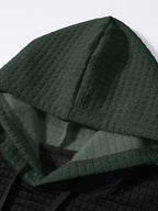 Color-Block Fashion Hoodie Sweatshirt Casual Versatile Men'S Pullover - Medium Grey