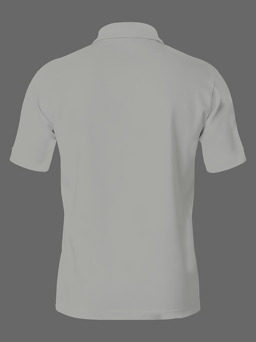 Light Luxury Men'S Solid Color Polo Shirt 3pcs Set Multi-Scene Golf Outfit Top - Grayish white navy