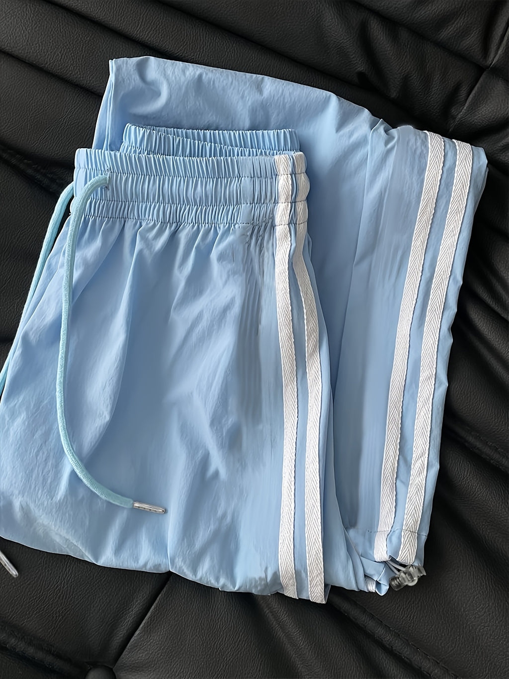 New High-Waisted Loose Ankle-Fit Quick-Dry Long Pants - Sky Blue