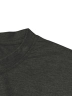 American Vintage Short-Sleeve T-Shirt with Letter Print from Milano, Italy, Featuring a Minimalist Ins Style, Loose Fit, Casual Top for Women, Perfect for High Street And Versatile Fashion - Black Gray