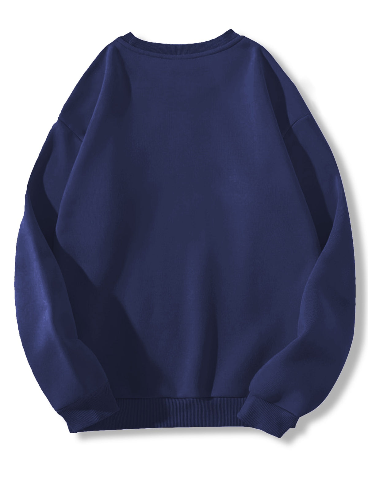 Round Neck Warner Bros. Licensed Fleece Sweatshirt Autumn Winter New Casual Loose Tom & Jerry Cartoon Print Top Men'S Trendy All-Match Warm Jacket - Royal blue color