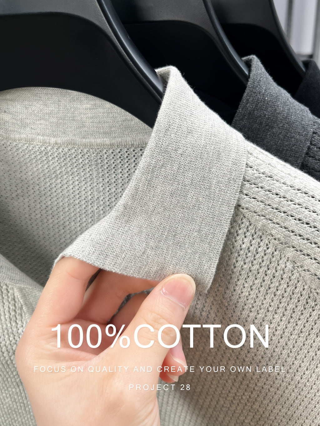 100% High Quality Light Luxury Style Men'S Short Sleeve Seagull Collar Pullover Knit POLO Shirt Fashion Casual Suitable for Outdoor Sports Golf Base Layer Top Vertical Stripe Pinstripe Texture Hollow Design Easy Commuter Light Business Style Lapel C - Light Beige Gray