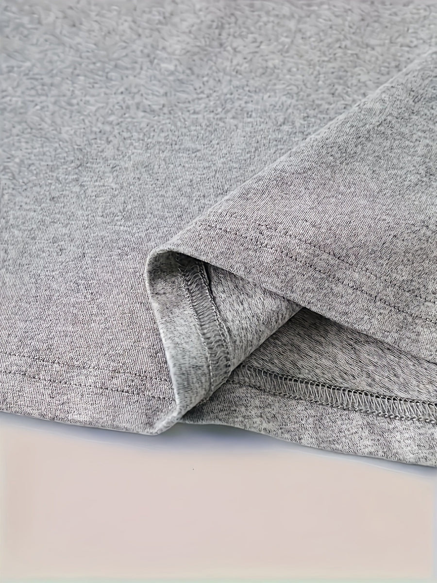 1pc Petal Pattern Striped Print New Y2K Style Women'S Elegant Autumn Winter Casual Athletic Long Sleeve Single Sleeve Comfortable Breathable Top - Light Grey