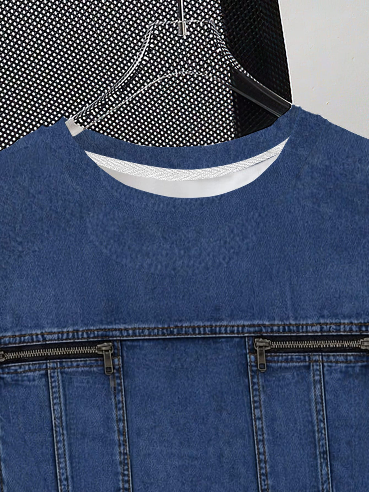 [New Arrival] Summer Men'S Short Sleeve T-Shirt Imitation Faux Denim Loose All-Match Round Neck Top Trendy Casual Half Sleeve Base Layer - Mixed colors