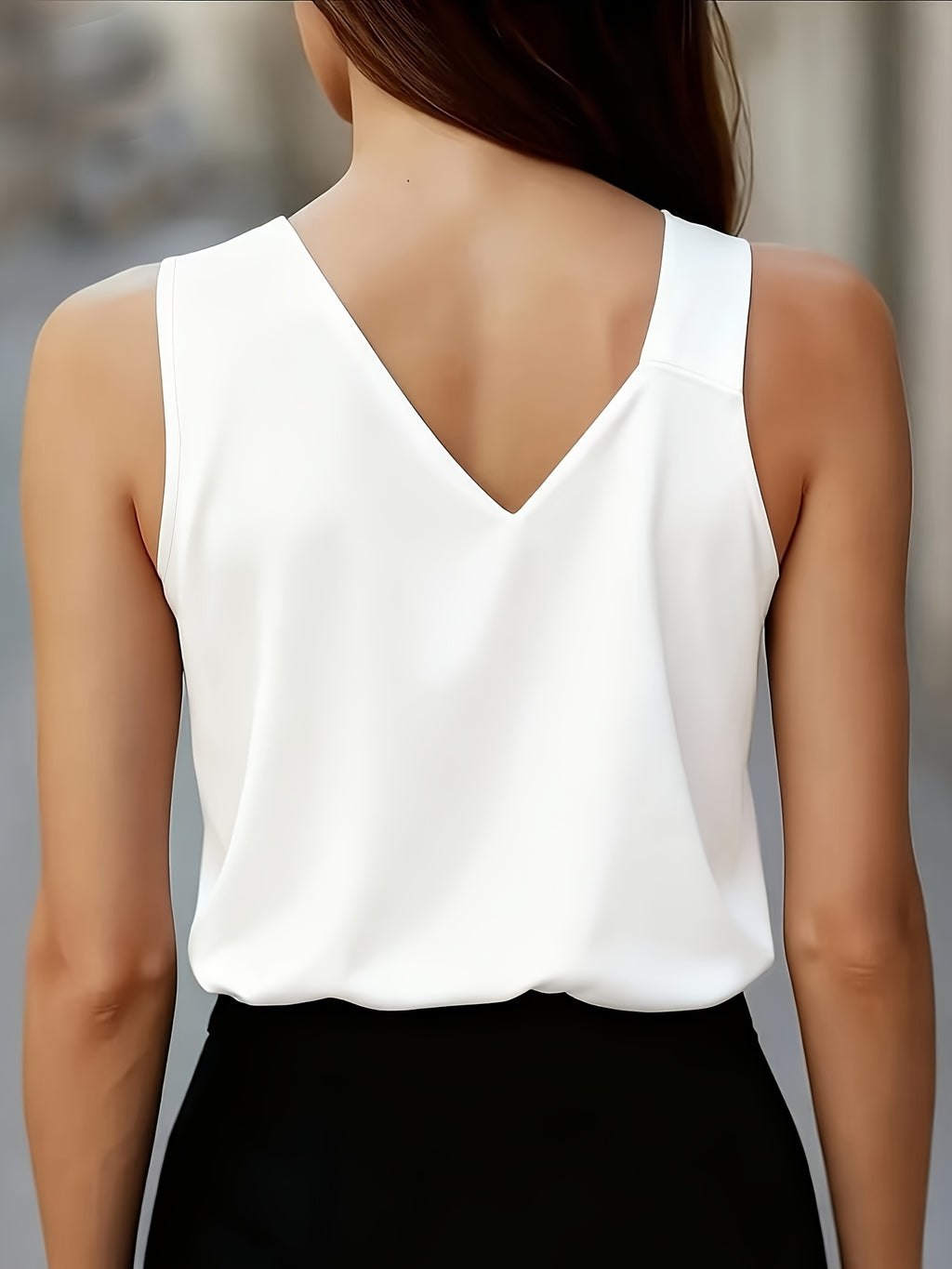 Women'S Irregular Strap Cami Top - White