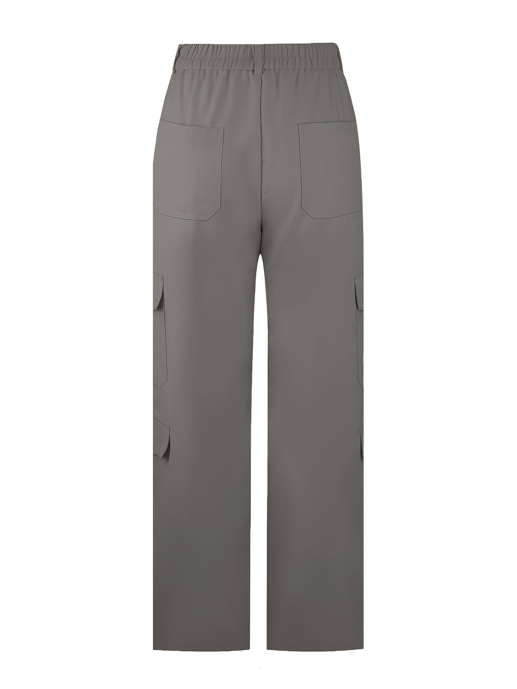 Street Commuter Distressed Multi-Pocket Cargo Pants for Outing, Home, and Casual Wear - Grey