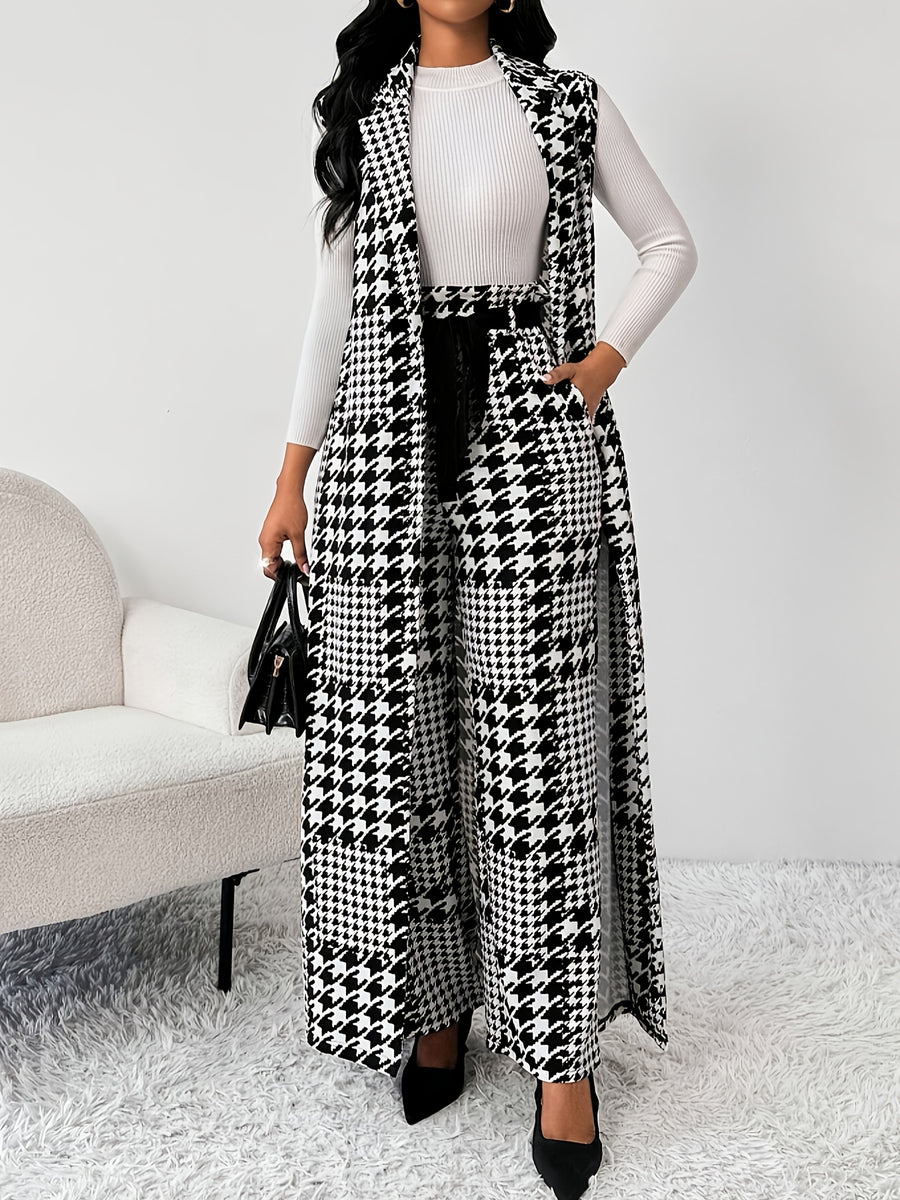 Women'S Fashion Elegant Pants Suit - Multicolor