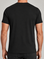 13pcs Men'S 100% Short-Sleeve T-Shirts, Black And White, Pure-Colored Round Neck, Lightweight, Comfortable, Washable, And Breathable Tops, Suitable for Daily Casual Wear, Sports, Outdoor Hiking, And Work Attire - Black 13-Piece Set