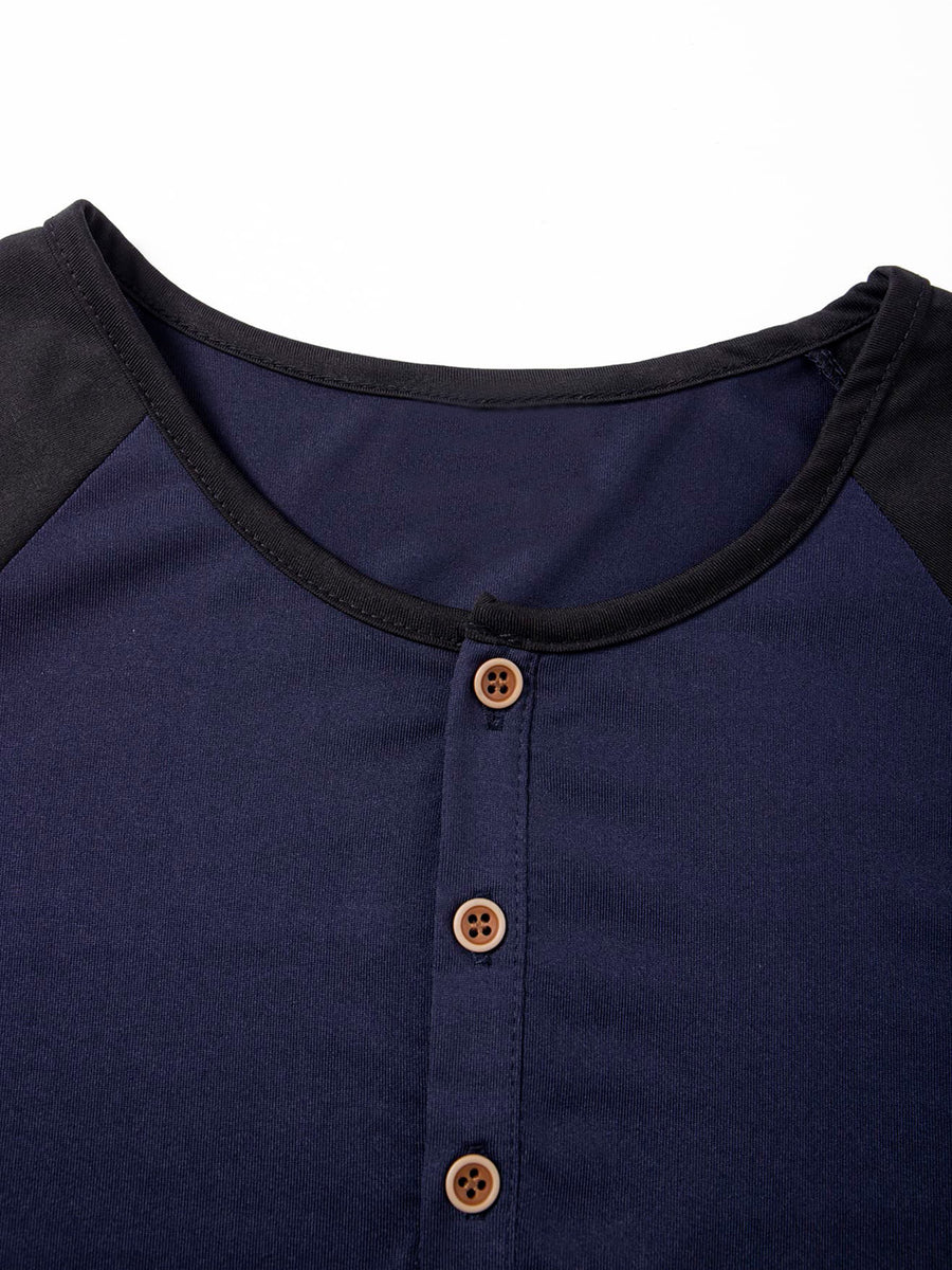 3pcs Pc (3pcs) Men's Summer Lightweight Short-Sleeve Polo Shirts - Quick-Dry Breathable Button-Front Collar Suitable for Casual, Golf, Commuting & Sports | Non-Pilling Round Neck Button Design, Machine Washable Solid Color Shirts - Navy blue + dark gray + brown