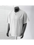 A Minimalist T-Shirt for Men, Featuring a Relaxed Fit, Casual Style, And Breathable Fabric, Ideal for Outdoor Activities And Everyday Use, Making It a Versatile And Comfy Choice - Light Mixed Grey