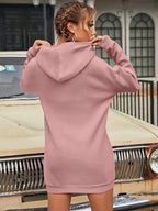 Women'S Fashion Hoodie - Dark Pink