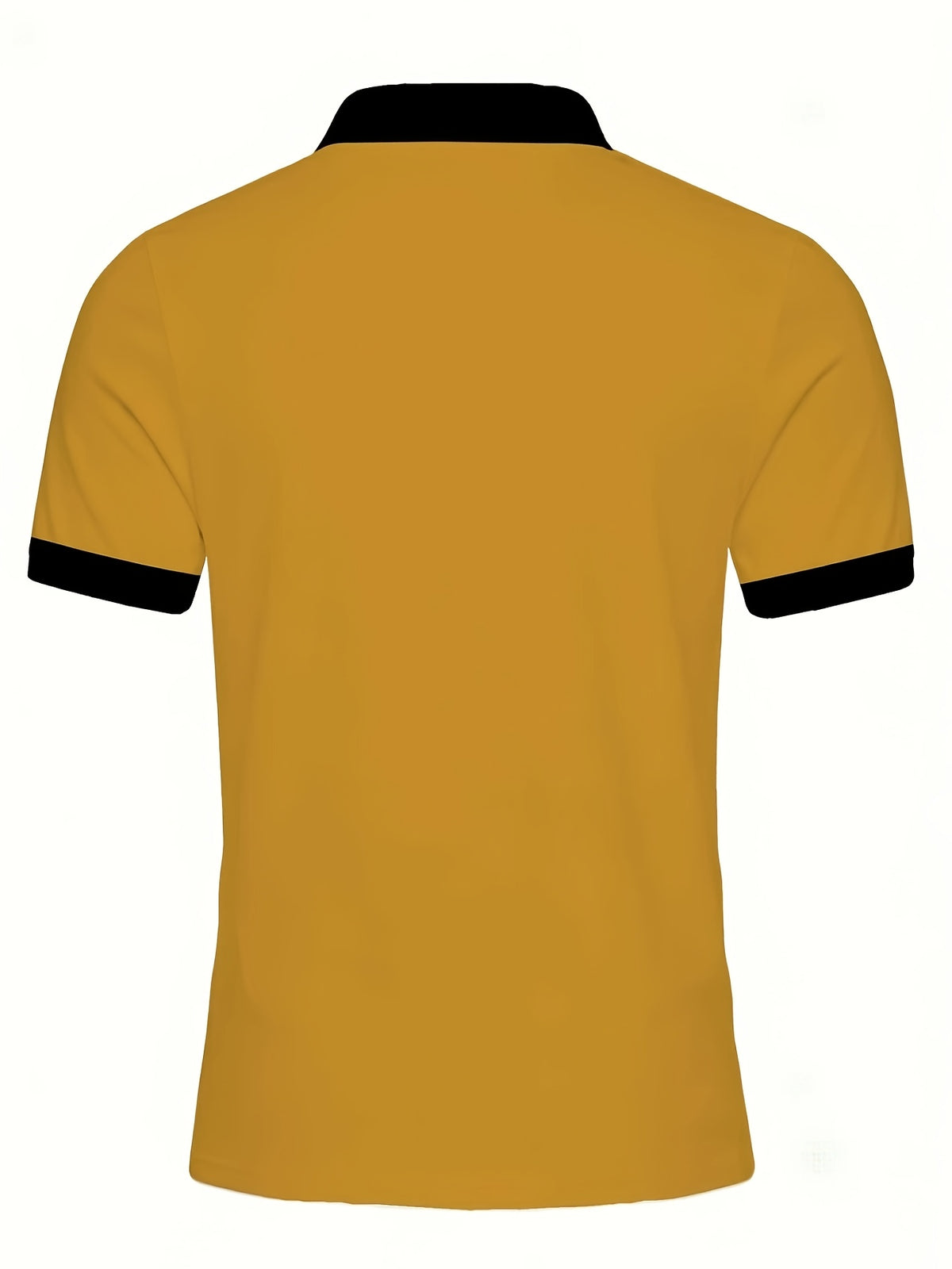 Men'S Casual Polo Collar Button-Short Sleeve Easy Polo Shirt Men'S Summer Comfortable Top - Yellowish-brown