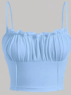 New Summer Cool Strappy Top - Sky Blue