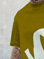 [Print Design - Not Textured] Men'S Short Sleeve T-Shirt - Outdoor Casual Loose Fit - Print Athletic Top - Round Neck Trendy Versatile - Breathable Quick Dry Spring Summer New Street Style - mixed color a