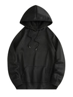 Men'S Fashion Hooded Sweatshirt, with Kangaroo Pouch And Drawstring Hood, Red Sun Samurai Print Japanese Style Comfortable Casual Warm Suitable for Autumn And Winter - Black