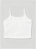 1pc Women's Mini Camisole Top with a Playful and Energetic Cat Print. Features a Cool and Edgy Vibe, Effortlessly Creating a Girly Style. Offers a Youthful and Age-reducing Effect, Adding Both Vitality and a Youthful Look. Suitable for Various Styles - White