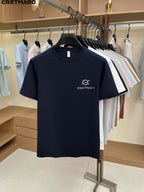 Kartmar CRRTMARO Summer New Round Neck Quick-Dry Short Sleeve T-Shirt Men'S Youth Loose Casual Short Sleeve Top Men'S Clothing SP - Navy Color