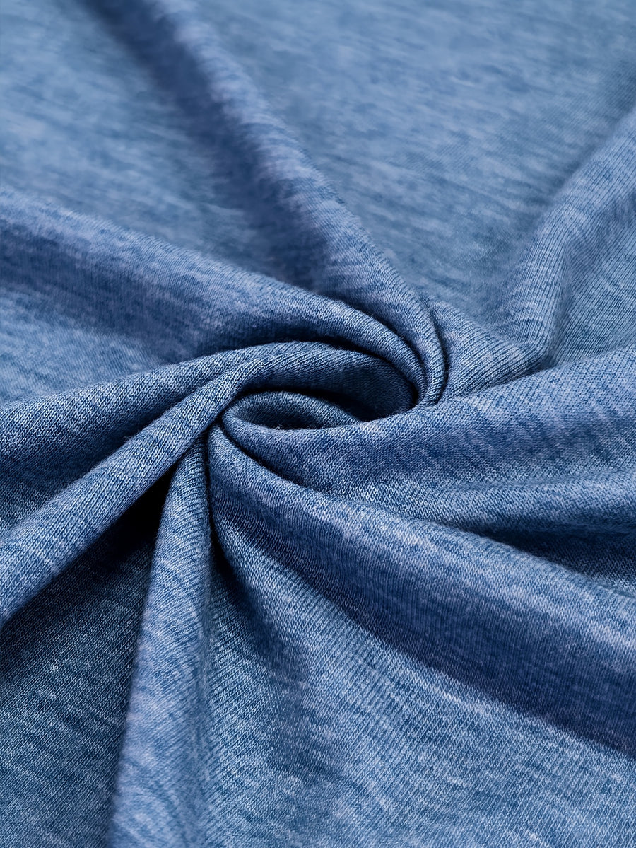 Plus Size - Plus Size - Fashionable New Polo with Buttons, Women'S Plus Size Short Sleeve T-Shirt, Unique Short Sleeves, Stylish Casual Women'S Wear, Loose Fit Clothing, Additions Not Included - Blue