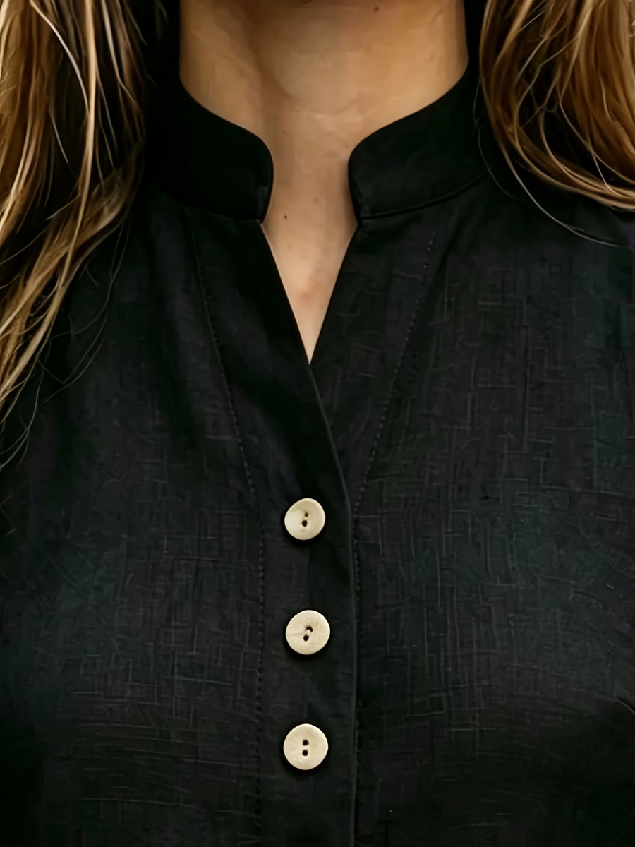 Women's Summer Solid Color V-Neck Sleeveless Casual Elegant High-Quality Shirt, Suitable for Occasions Such as Carnivals, Labor Day,, Travel, the Beach, and the Streets. Summer Top, Business Casual Women's Top, Vest Top for Women, Latest Women's Top - Black