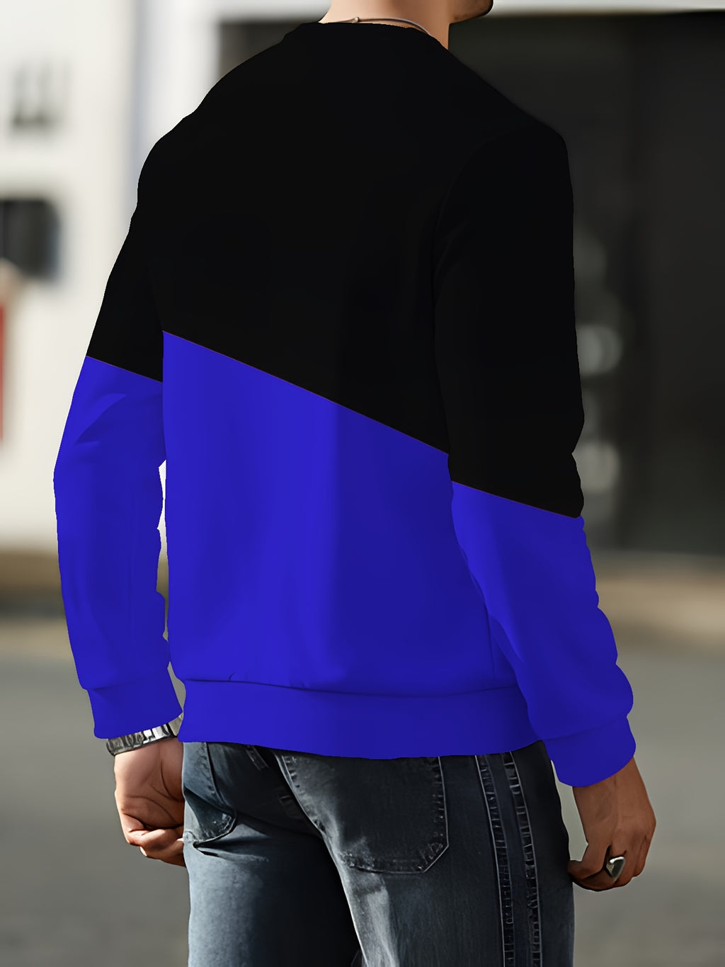 Men's Crew Neck Sweatshirt, Trendy Brand Fashion, Long Sleeve, Fall/Winter 2026, New Arrival, Premium Crew Neck Sweatshirt - Mixed Color 2