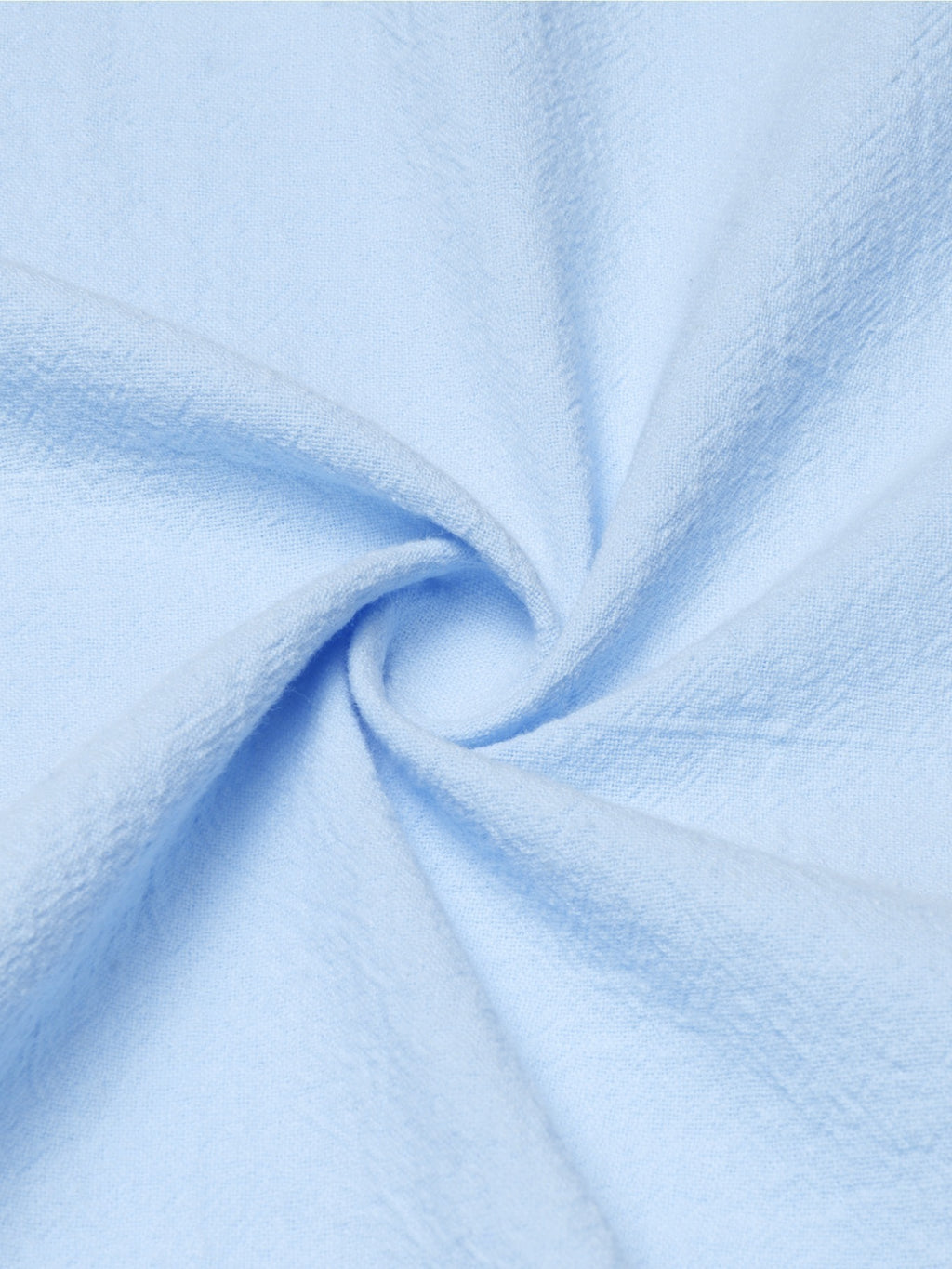 Minimalist Light Luxury Men's Linen Hooded Long-sleeve Garment. The Smooth Handwritten Letter Print on the Front Chest Enhances the Overall Style, While the Crisscross Tie-strap Construction Creates a Distinctive Neckline. The Long-sleeve Hooded - Sky Blue