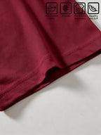 Warner Bros. Official Cartoon Print Crew Neck 100% Cotton T-Shirt, a Versatile and Fashionable Crew Neck Top for Men. Made from 100% Pure Cotton Fabric, It Offers Casual Comfort and a Relaxed Fit. This Short-sleeve T-shirt Is Perfect for Daily Summer - Burgundy