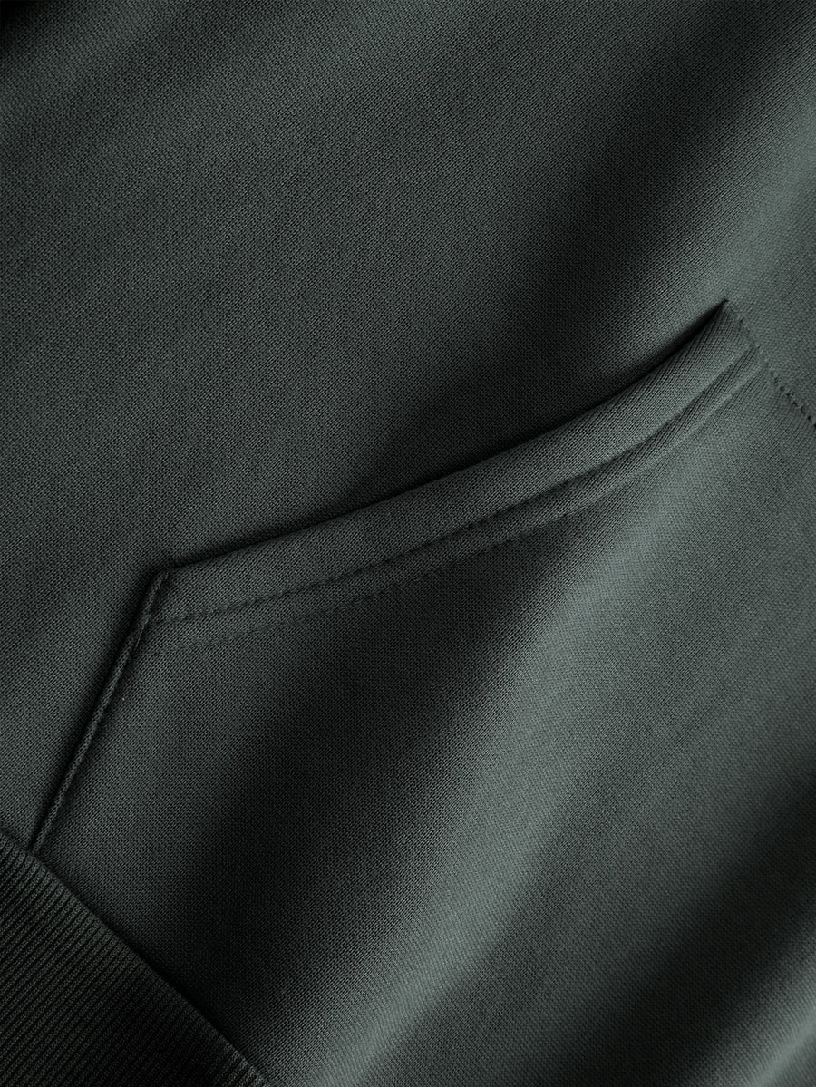 Men's New Trendy Spring/Autumn Hoodie, Casual Daily Comfortable Versatile Drawstring Hooded Sweatshirt, Creative Design, Printed, Front Kangaroo Pocket, Men's Top - Gray