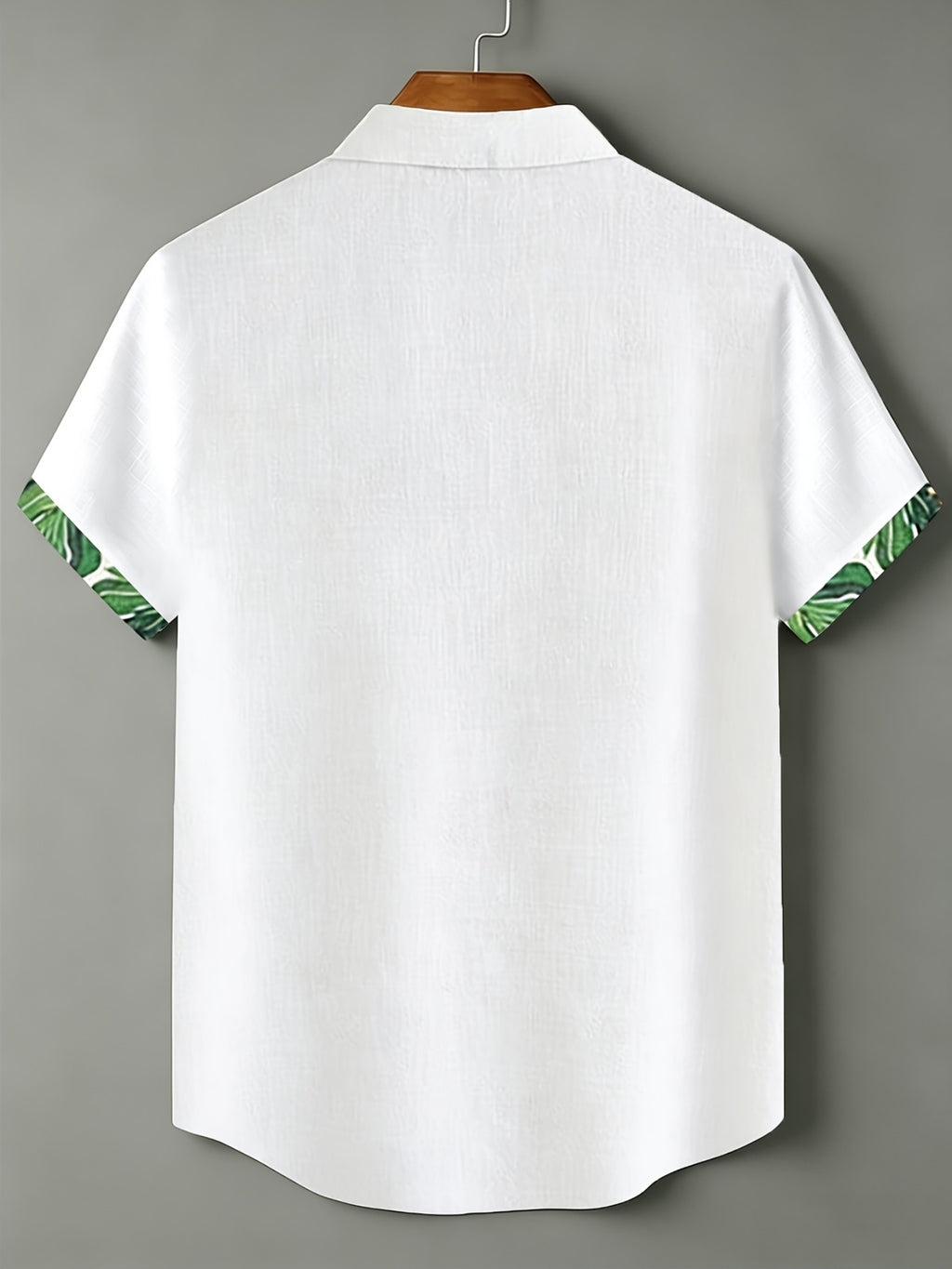 100% Men'S Casual Short Sleeve Shirt, Pure Fabric with Print And Color Block Design for Summer, Beach Vacation Style Blouse, Fabric Is Sweat-Absorbent And Breathable, Great Gift for Boyfriend And Husband, Suitable for Outdoor Travel Or Vacation - Ivory White