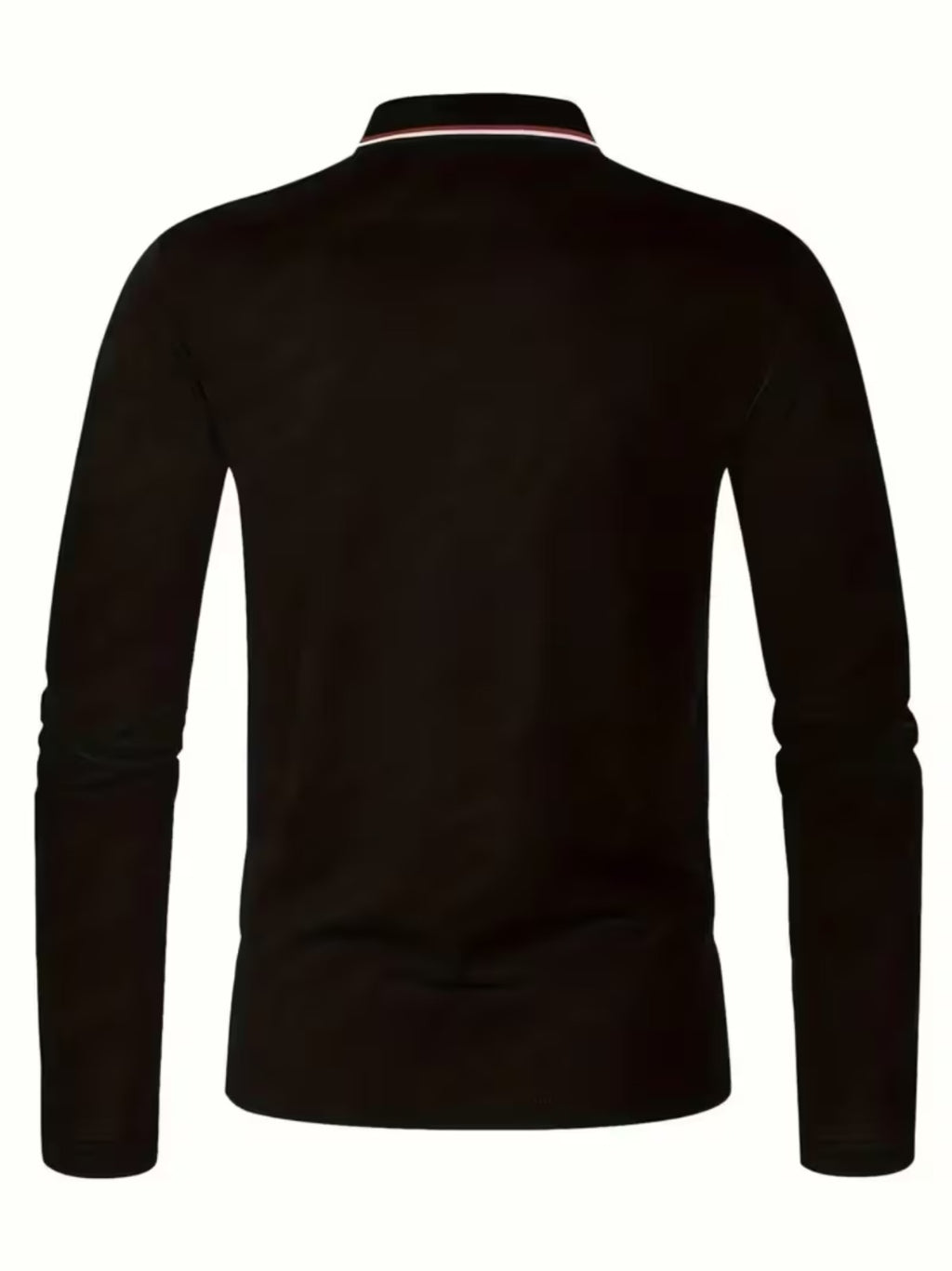 Smoke Pattern Men'S Summer Long-Sleeved Shirt Polo Shirt Golf Shirt Fabric Soft Comfortable Breathable Outdoor Sports Or Home Men'S Daily Matching YD253 - Black