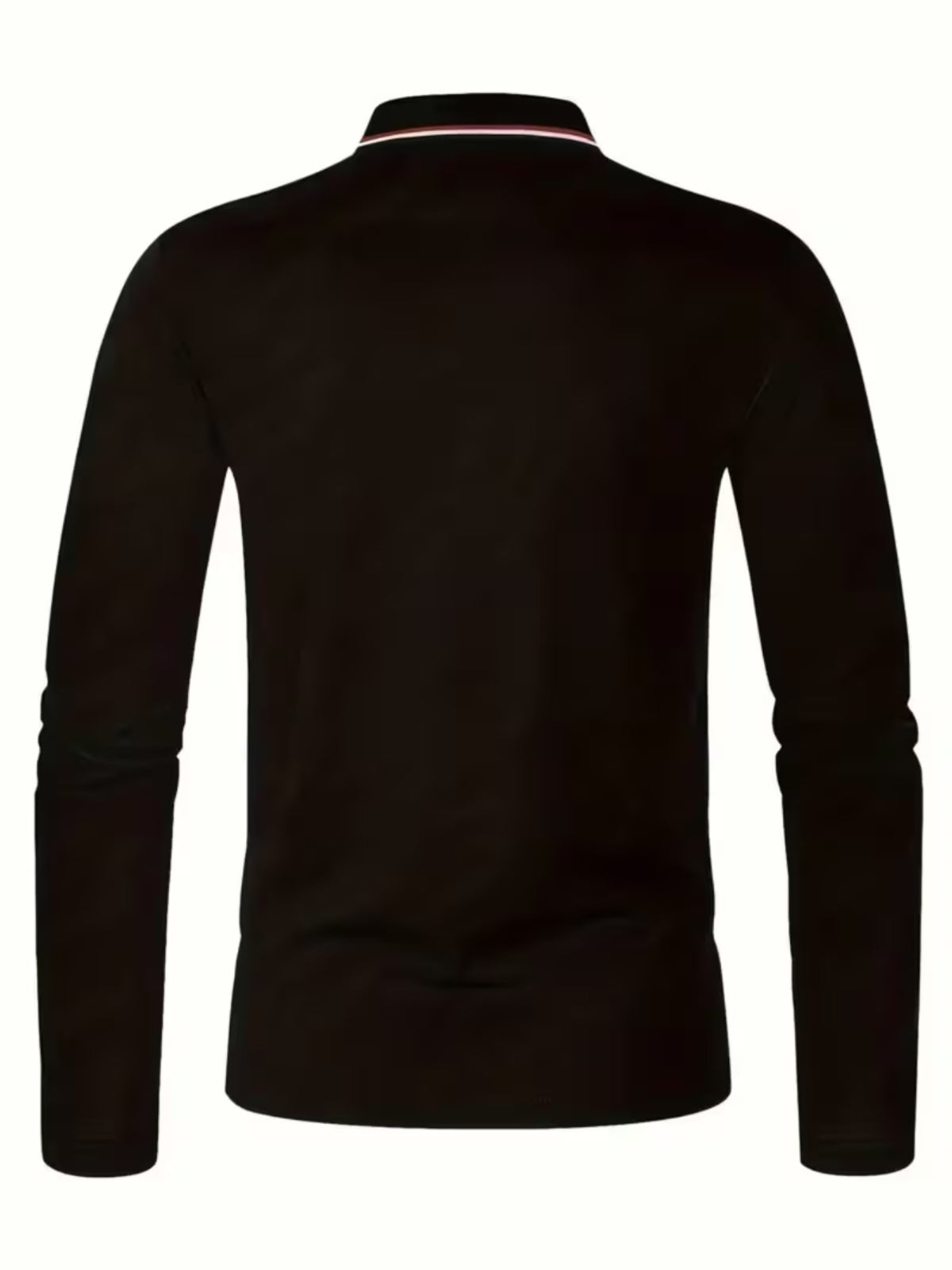Smoke Pattern Men'S Summer Long-Sleeved Shirt Polo Shirt Golf Shirt Fabric Soft Comfortable Breathable Outdoor Sports Or Home Men'S Daily Matching YD253 - Black