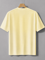 New High Quality Men's T Shirt 100% Cotton, Artistic Geometric Colorful Squares Print, Casual Daily Wear Streetwear Fashion, Short Sleeve Round Neck Top Machine Washable - Apricot