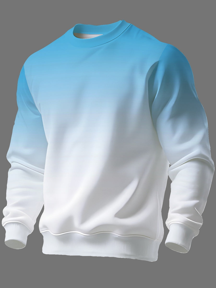 New Autumn/Winter Long-Sleeve Printed Crewneck Sweatshirt for Men - Mixed colors