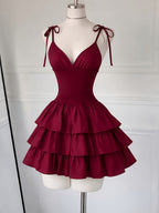 Y2K Spring Summer Cami Dress - Red