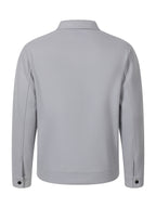 Men's New Autumn/Winter Lapel Tweed Jacket, Loose Drop-Shoulder Snap-Button Design, Multi-Pocket Workwear Style, Business Casual Versatile Outerwear Top - Grey
