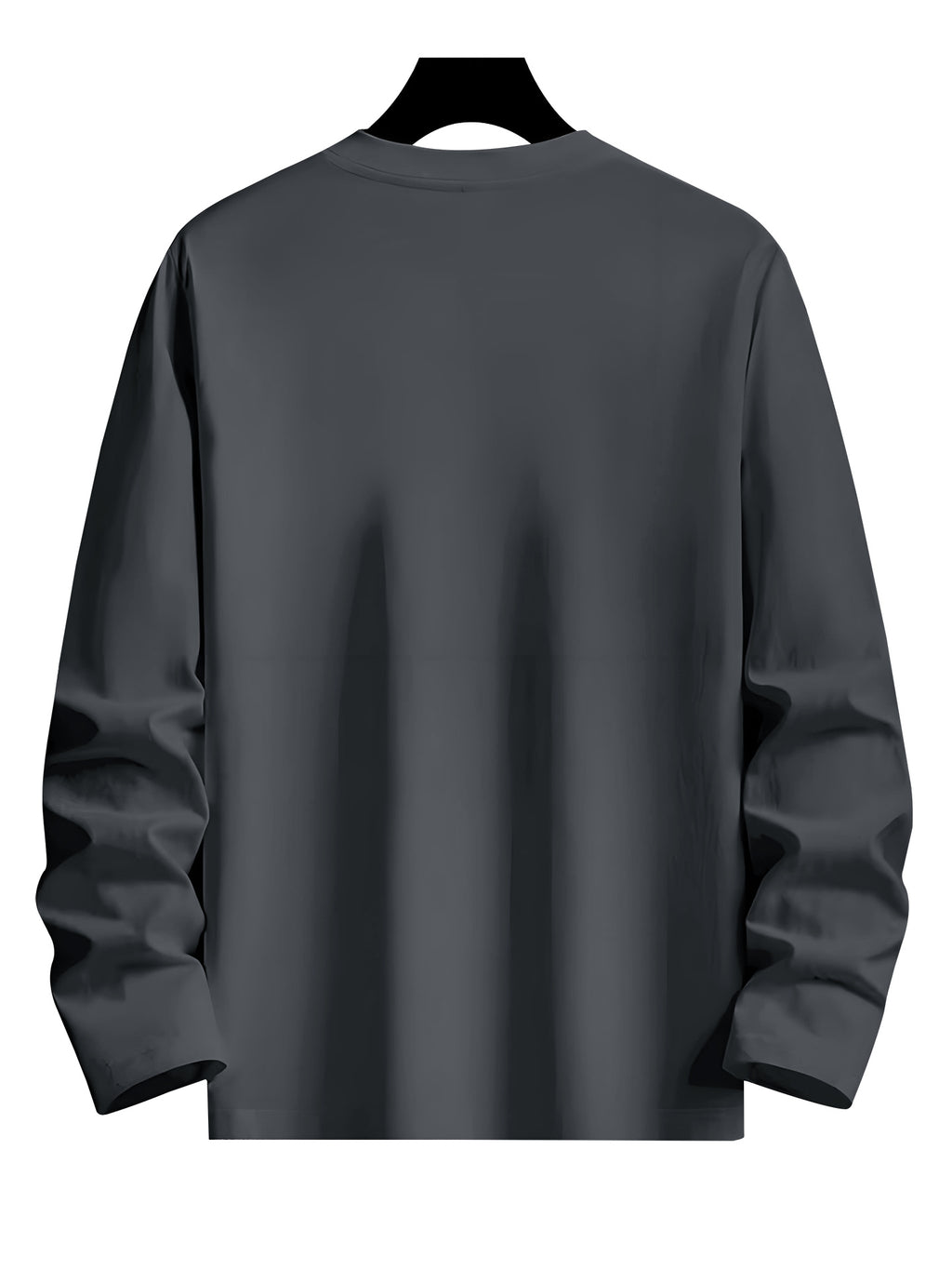 Set of 3 - Men'S 100% T-Shirts with Letter Design, Essential Long Sleeve Tee for Casual Outings, Breathable Top for Spring And Autumn - Combination Color 4