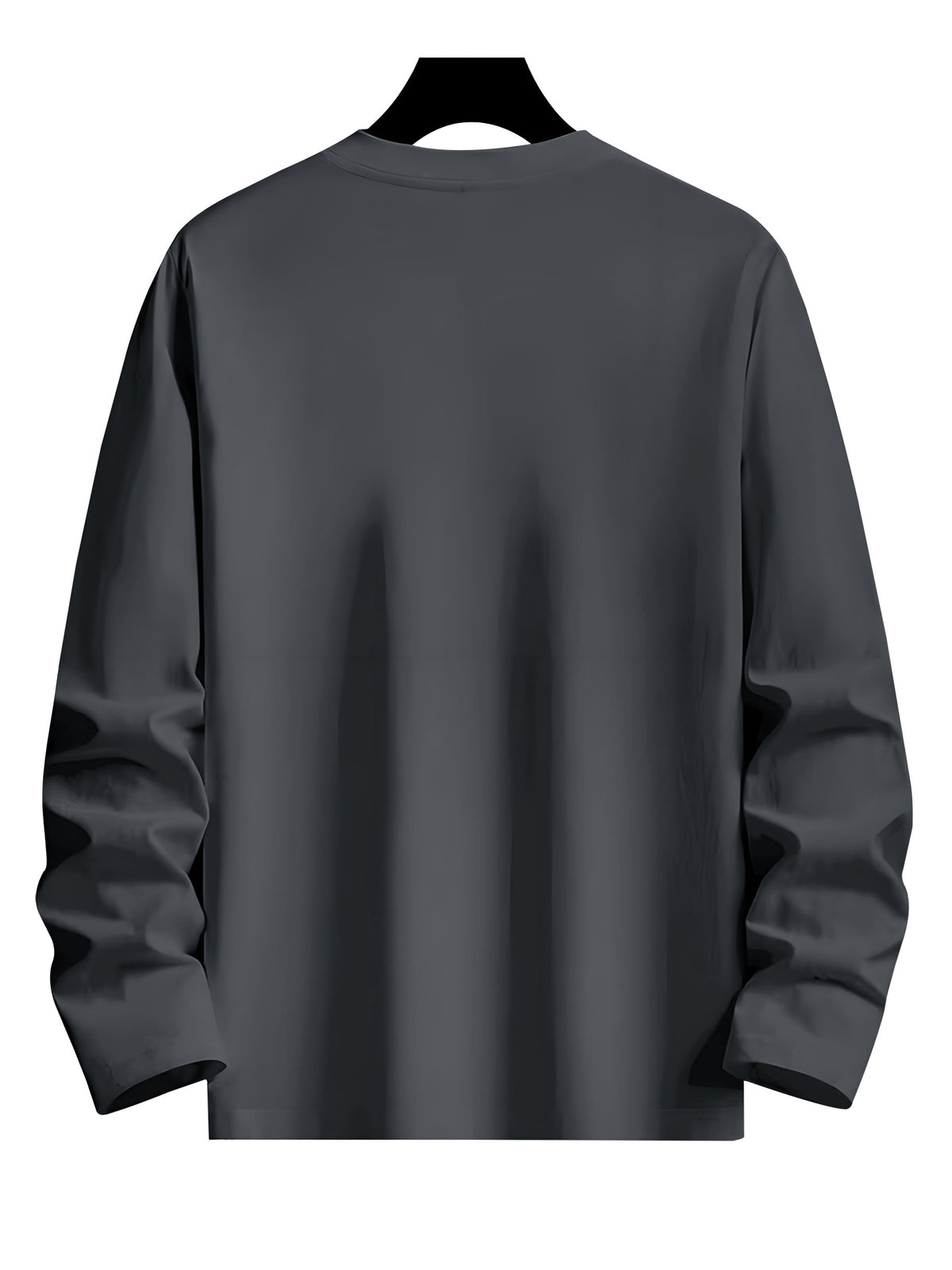 Set of 3 - Men'S 100% T-Shirts with Letter Design, Essential Long Sleeve Tee for Casual Outings, Breathable Top for Spring And Autumn - Combination Color 4