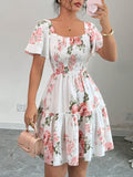 Fashionable Elegant Dress Short Skirt 2041 - Multicolor
