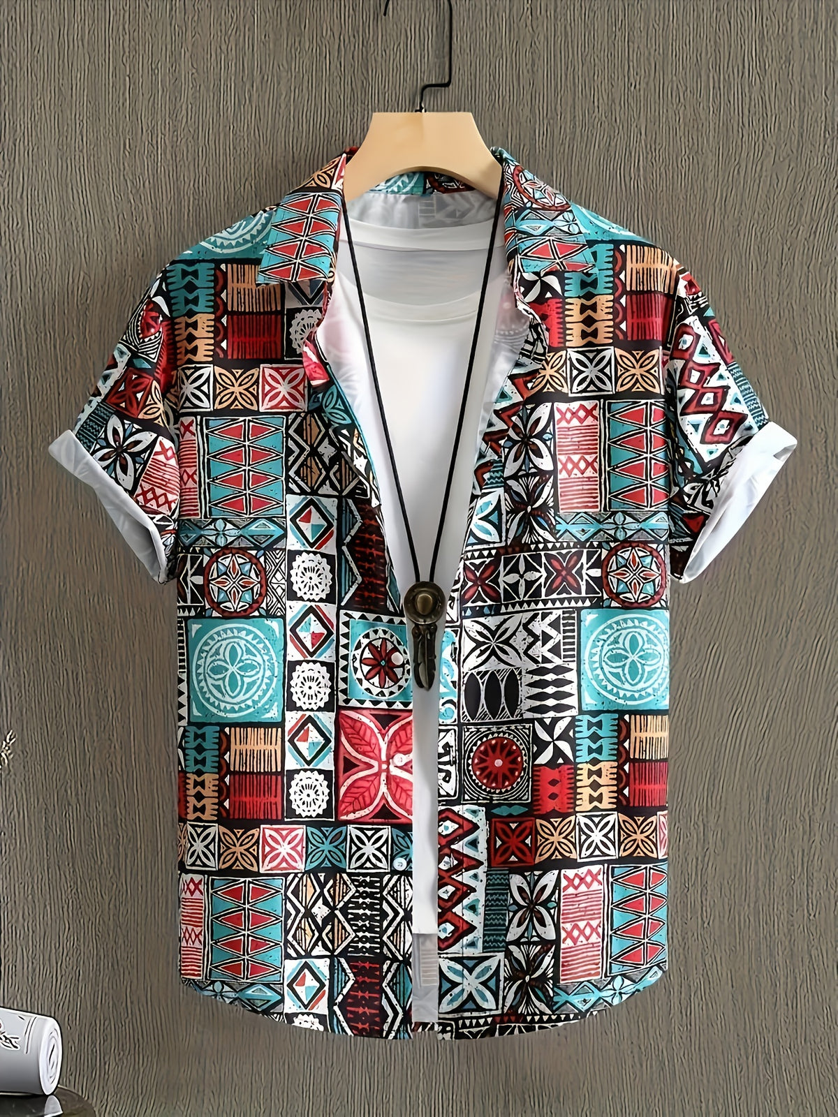 Men'S Casual Loose Fashion Shirt (No Additions) - Mixed colors