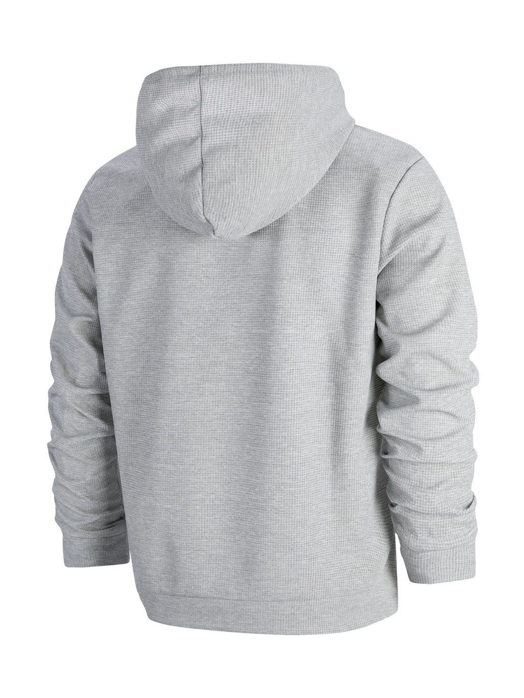 Men's Solid Color Waffle Knit Half-Zip - Lightweight Breathable Half-Zip Hoodie, Long Sleeve Casual Pullover Suitable for Streetwear, Travel, Spring & Autumn Layering, Waffle Texture - Grey