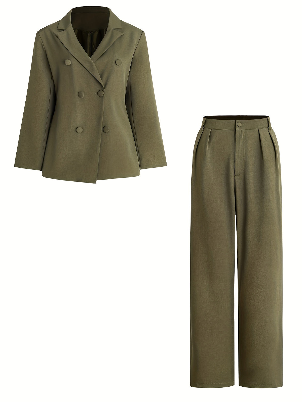 New Autumn-Winter Casual Lapel Suit YQ001 - Olive Green