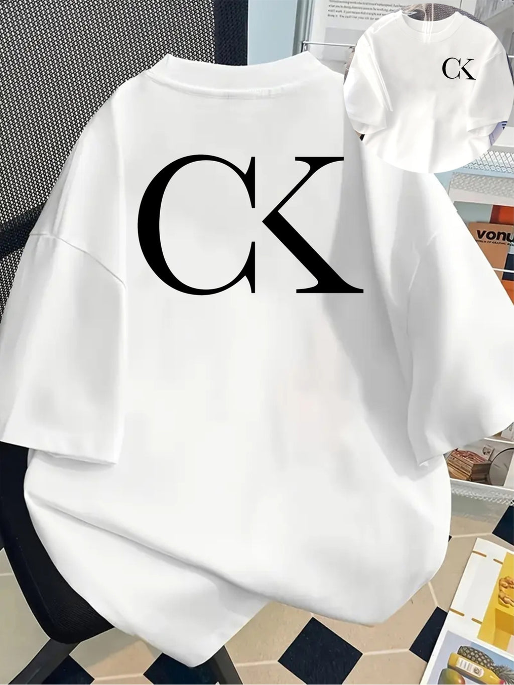 Print Tshirt Short Sleeve Crew Neck Casual Top | Fashion Letter Print, Women'S Spring/Summer Trendy Tee - White