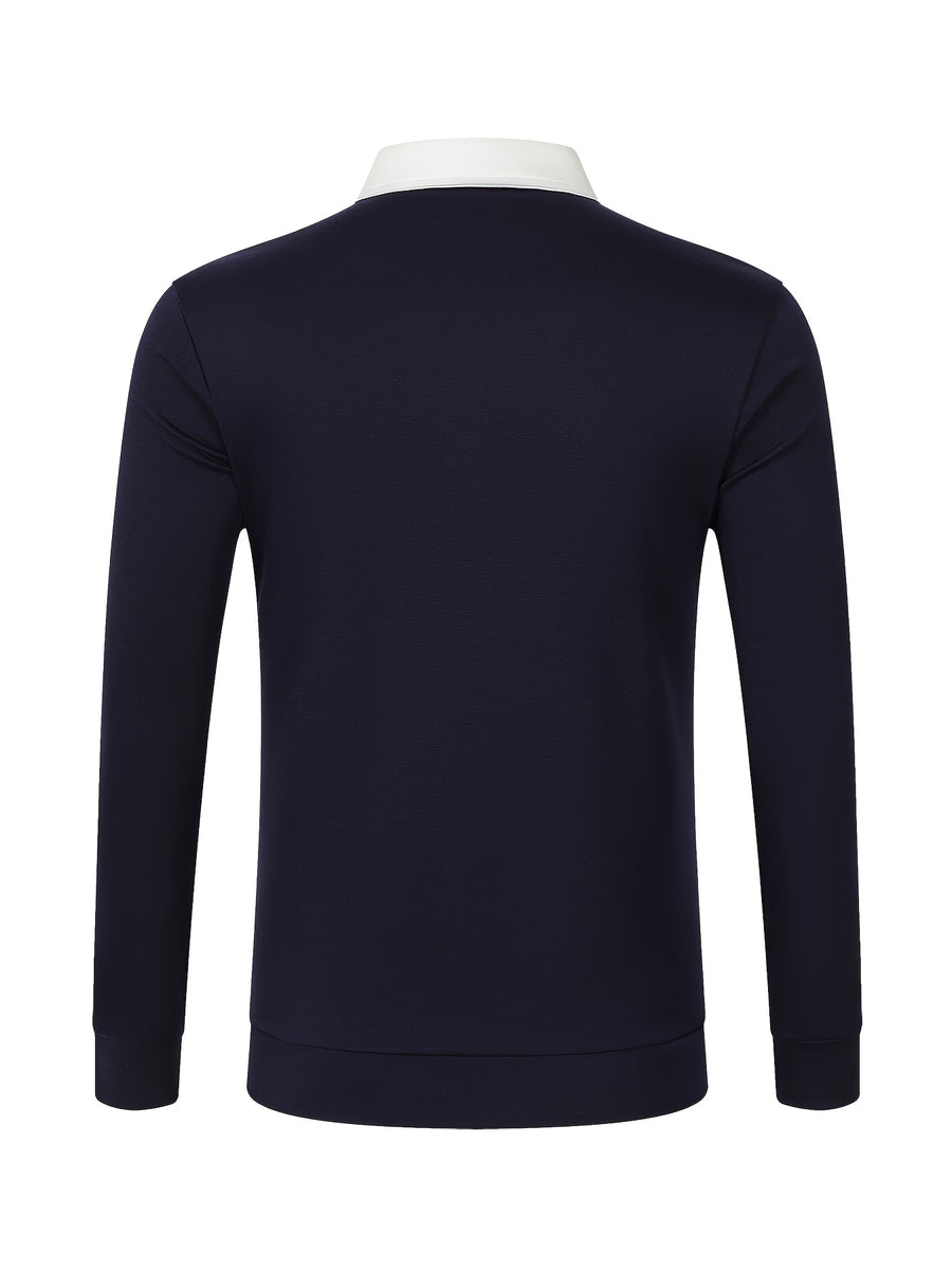 New Casual High-Quality Solid Color Outerwear Shirt Fashion Jacket - Soft, Breathable, Long Sleeve, Button-Up, Chic Design - Perfect for Spring, Autumn, Daily Wear, Outdoors - Black