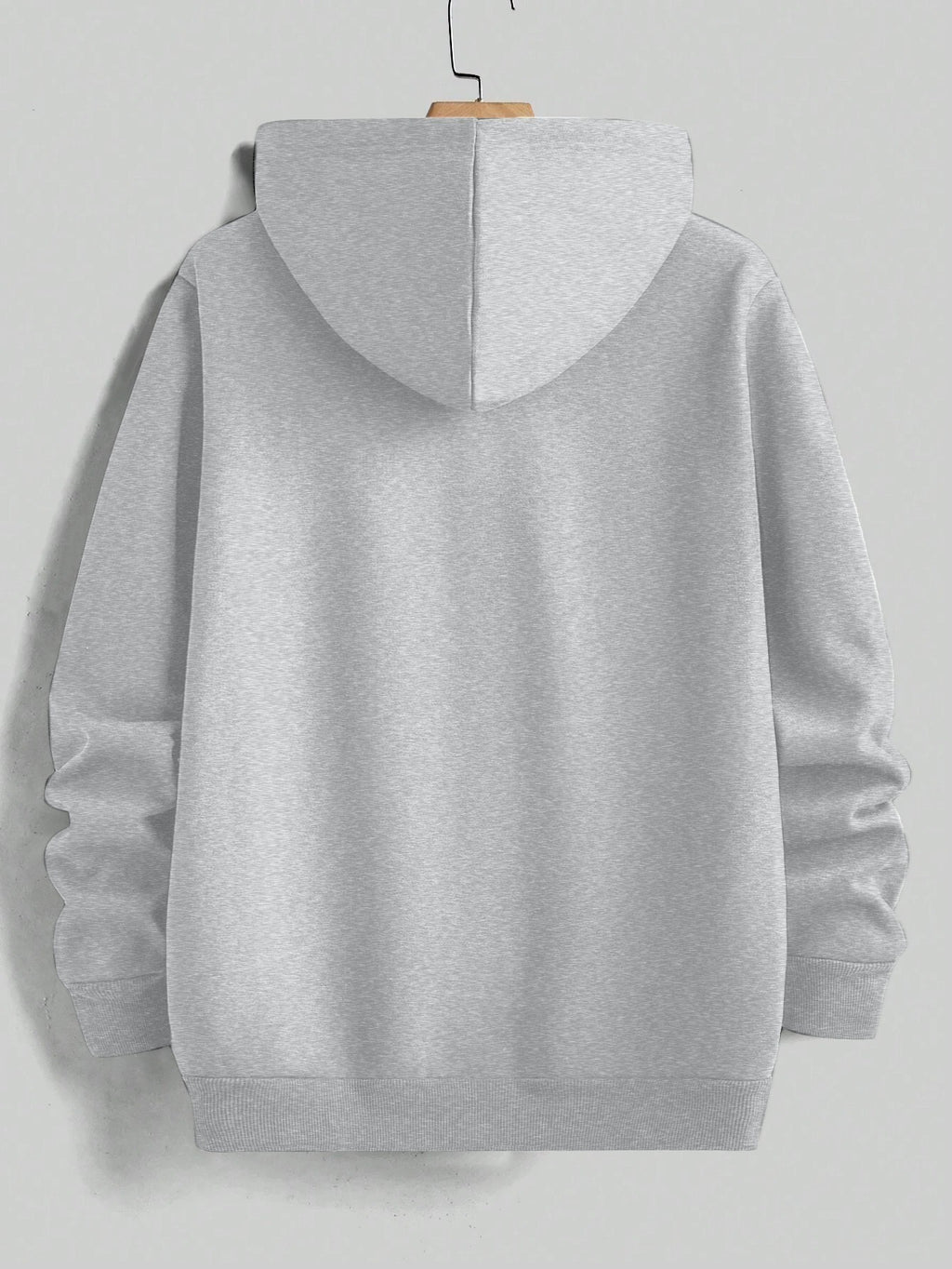 Men'S Yellow Hoodie with "And We'll Love You" Print - Cozy Fleece-Lined Pullover with Kangaroo Pocket, Casual Drawstring Hooded Sweatshirt for Spring & Fall, Comfortable Clothing | Relaxed Fit Hoodie | Fleece Lined Hoodie - Light Grey
