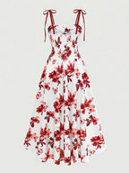 Elegant Sleeveless Dress, Perfect for Vacation Beaches, Streets, and Other Occasions, New Spring/summer Style - Red