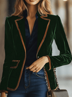 Corduroy Suit Jacket - Dark Green