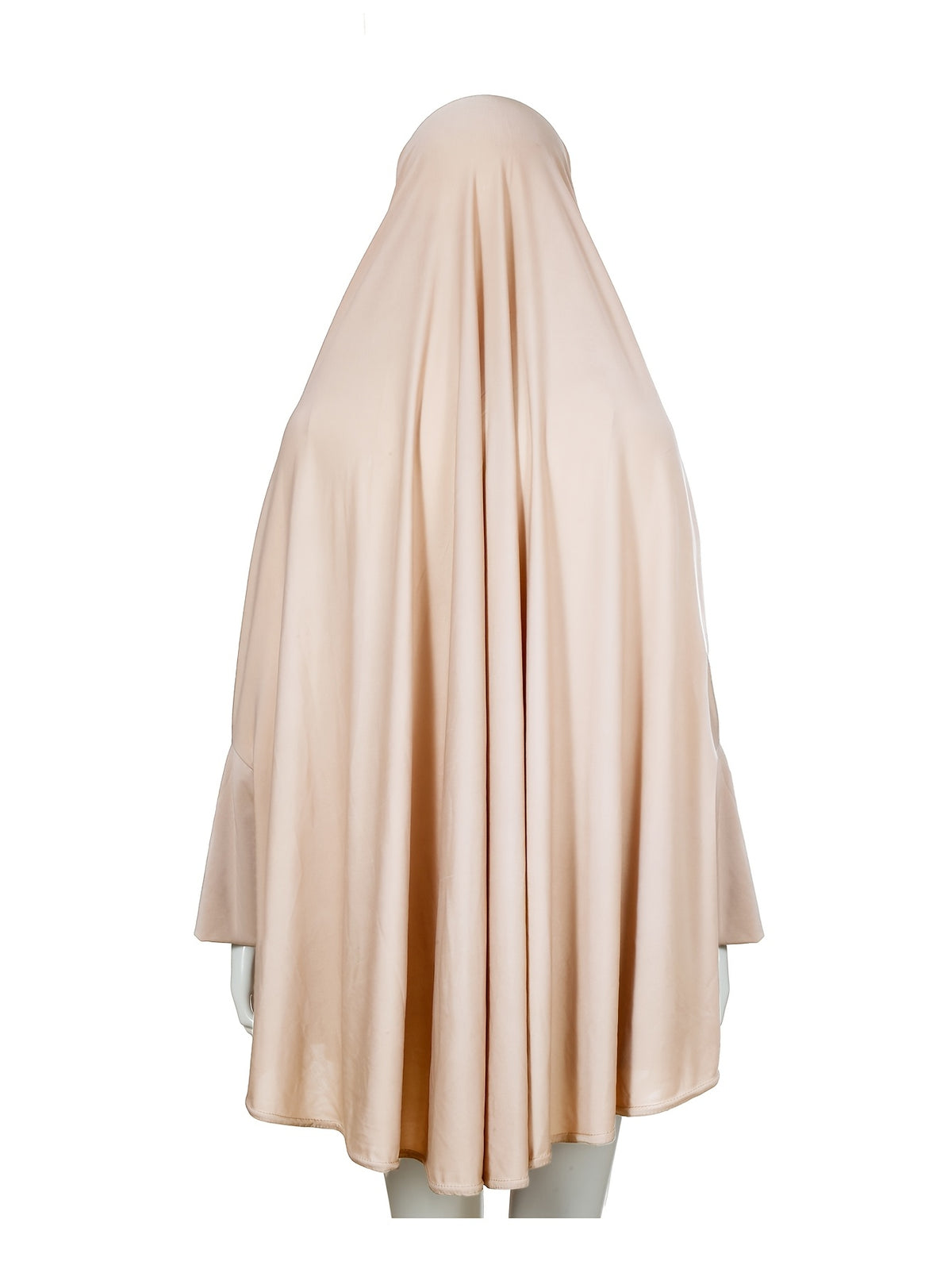 2pcs Women'S Solid Color Robe And Skirt Set, a Conservative And Elegant Outfit for Everyday Wear, Featuring Sleeves Inspired by Middle Eastern Traditional Culture, Abayas - Off-white