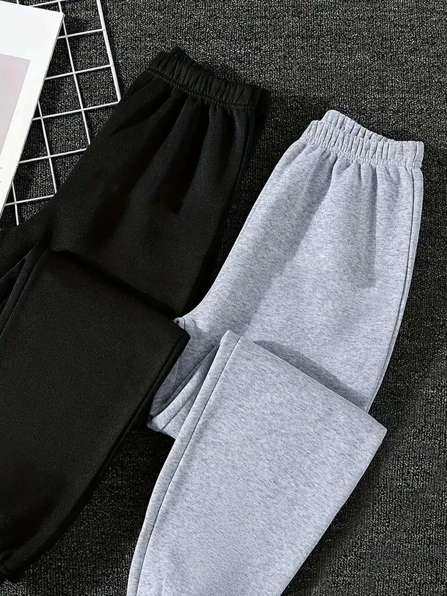 New York Street Style! The Urban Vibe Is on Full Display! Brooklyn-Inspired Joggers, a Fashionable And Versatile Essential to Unlock American Casual Style! Comfortable And Stylish, Featuring an Elastic Waistband And Cuffs - Mixed colors