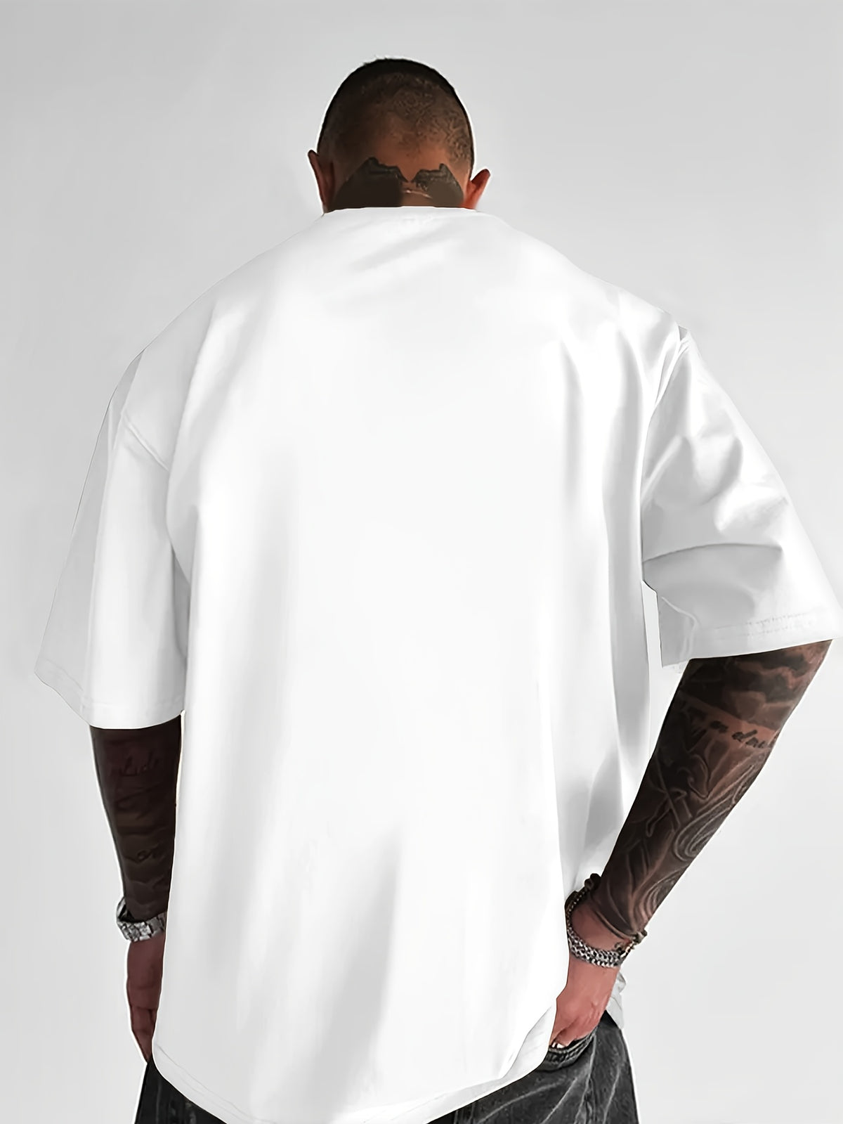 Men'S Short Sleeve T-Shirt, 100% Fabric, Loose Fit, Fashion Casual Round Neck Top, Spring Summer Outdoor Apparel for Men, Tops for 11 Holidays - White