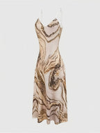 Elegant, Exquisite And Fashionable Camisole Long Dress - Apricot