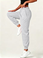 Autumn-Winter Women'S Casual Pants with Pockets - Grey